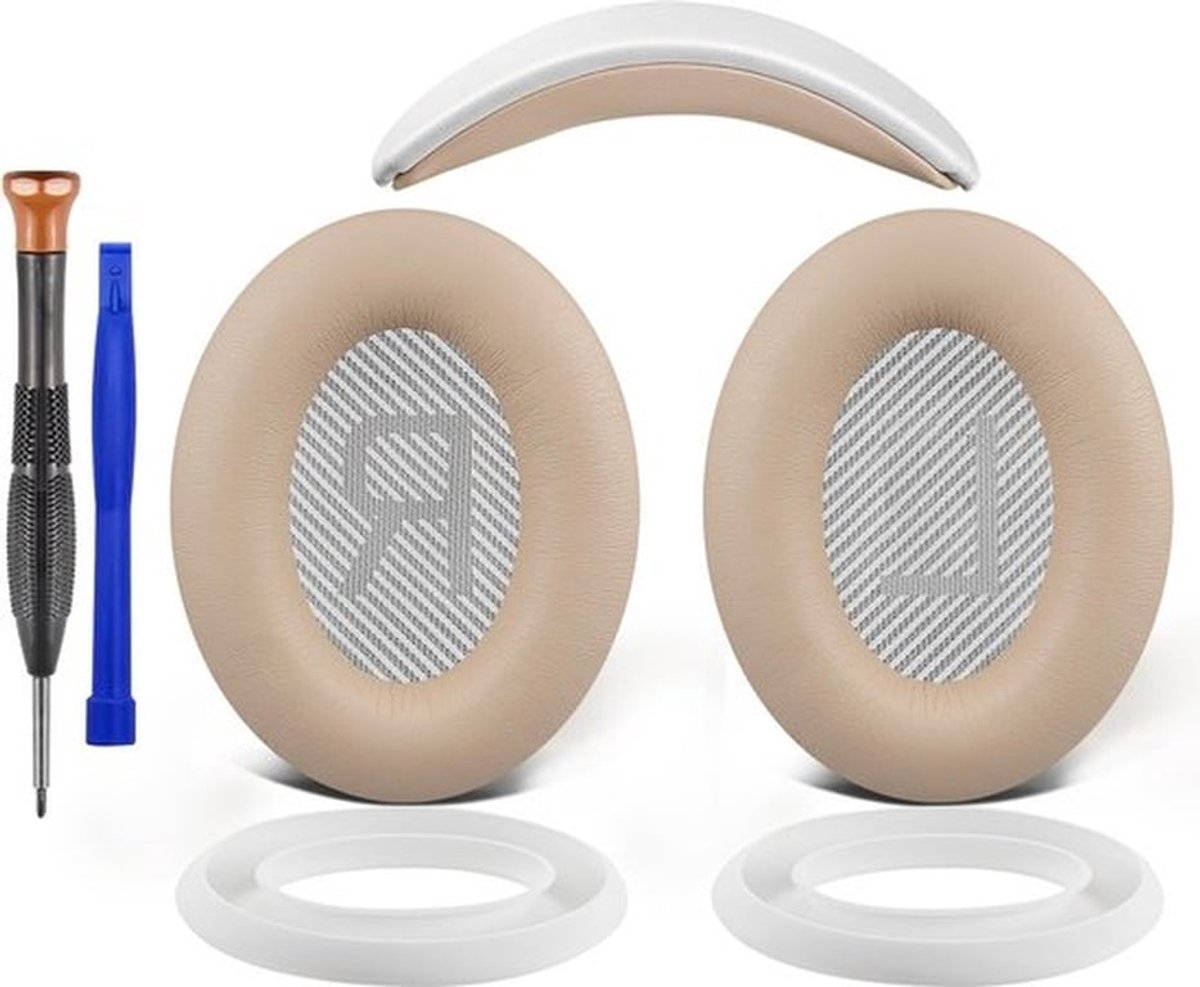 Vervangingsset voor Over-Ear Hoofdtelefoon met Oorkussens, Hoofdband en Siliconen Beschermhoes voor Bose SoundLink Around-Ear II