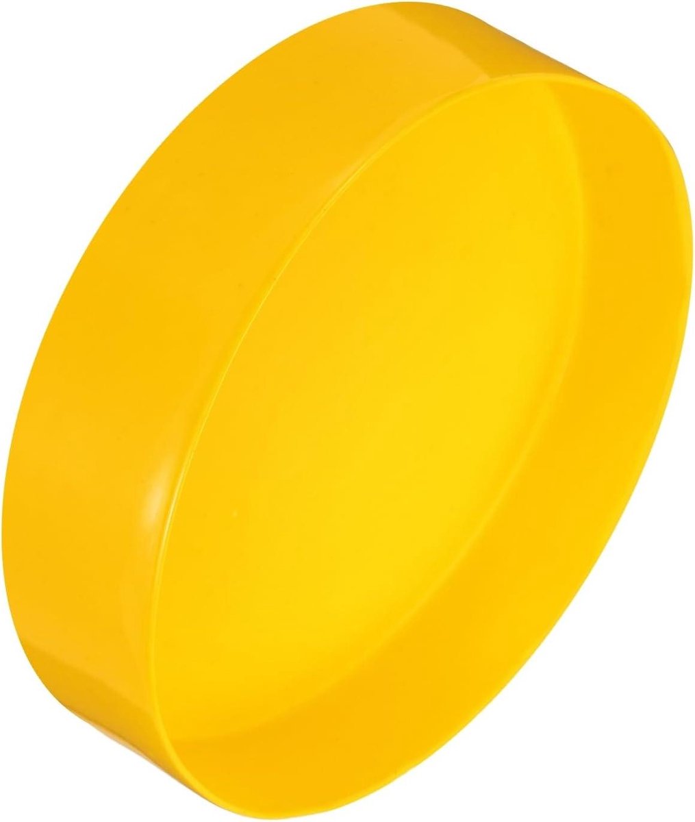Rubberen Eindkappen - Beschermdoppen PVC - Vloeren Beschermen - Flexibel Vinyl Materiaal - 200 mm ID - Geel