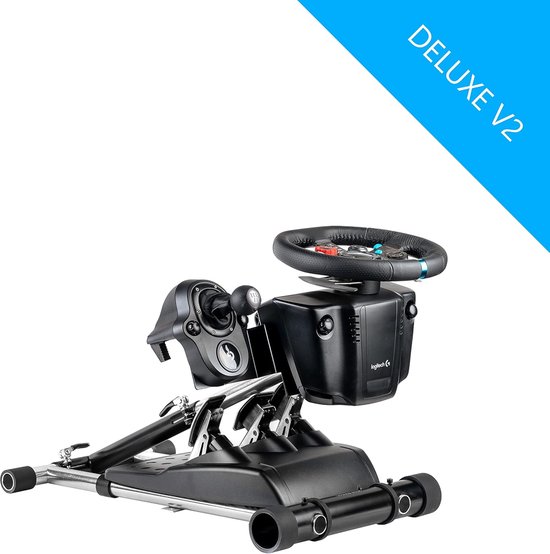 Race Stuur Standaard - Stuurhouder Accessoire - Sim Racing - Inklapbaar Ontwerp - 1323 ponden - Zwart — afbeelding 4