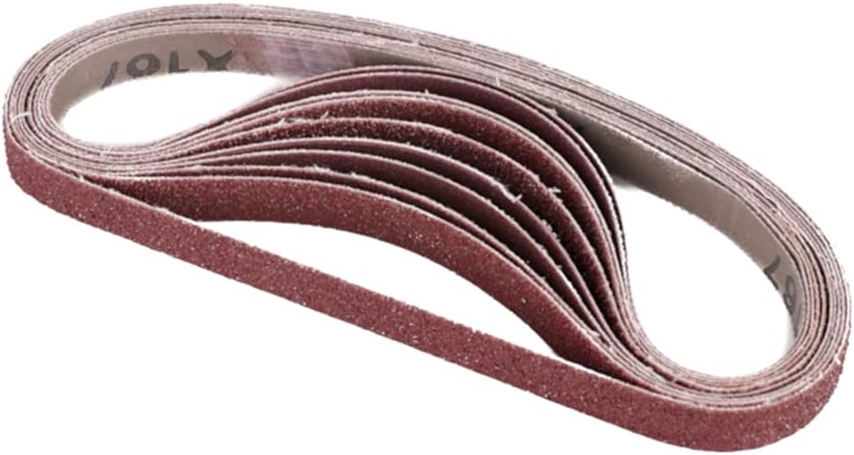 SnelShoppen - 13mm x 457mm Aluminium Oxide Schuurbanden, 120 Grit Schuurband voor Bandschuurmachine (20 Stuks)