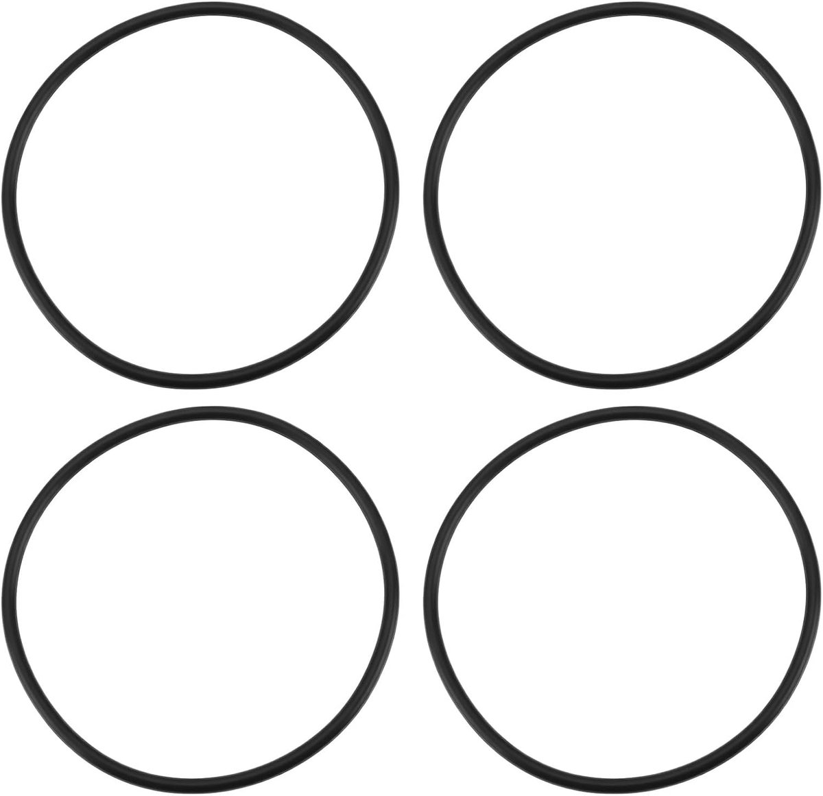 SnelShoppen - 4 stuks Motorfiets Oliefilter Nitril Rubber O-Ring 92055-3018 Geschikt voor Kawasaki Z125 Pro - Hoge Temperatuurbestendigheid en Sterke