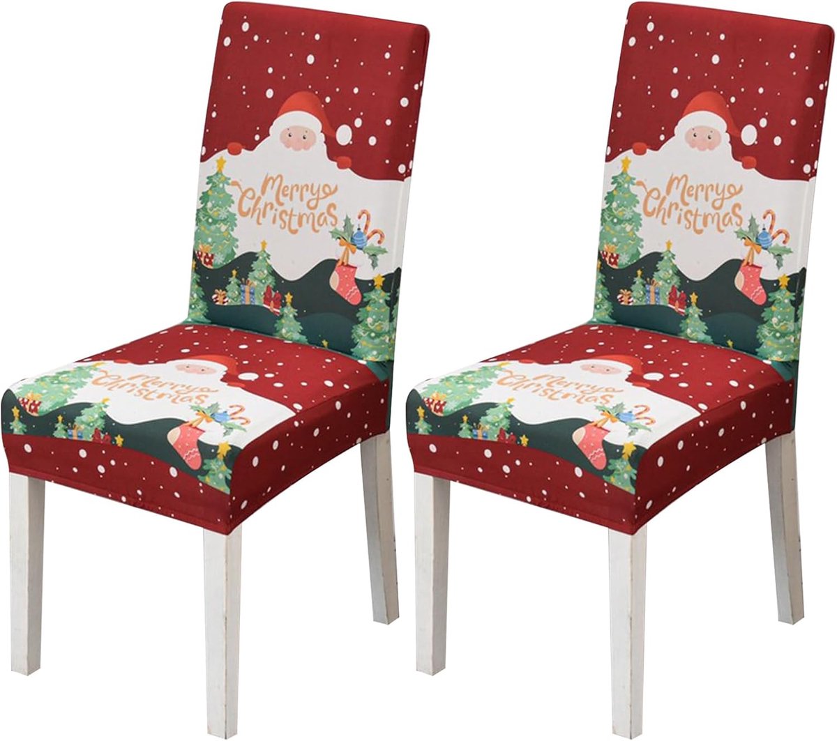 Chair Covers with Backrest, Pack of 2 Chair Covers with Elastic Backrest, Washable, Modern, Universal Chair Covers for - ShopVlot