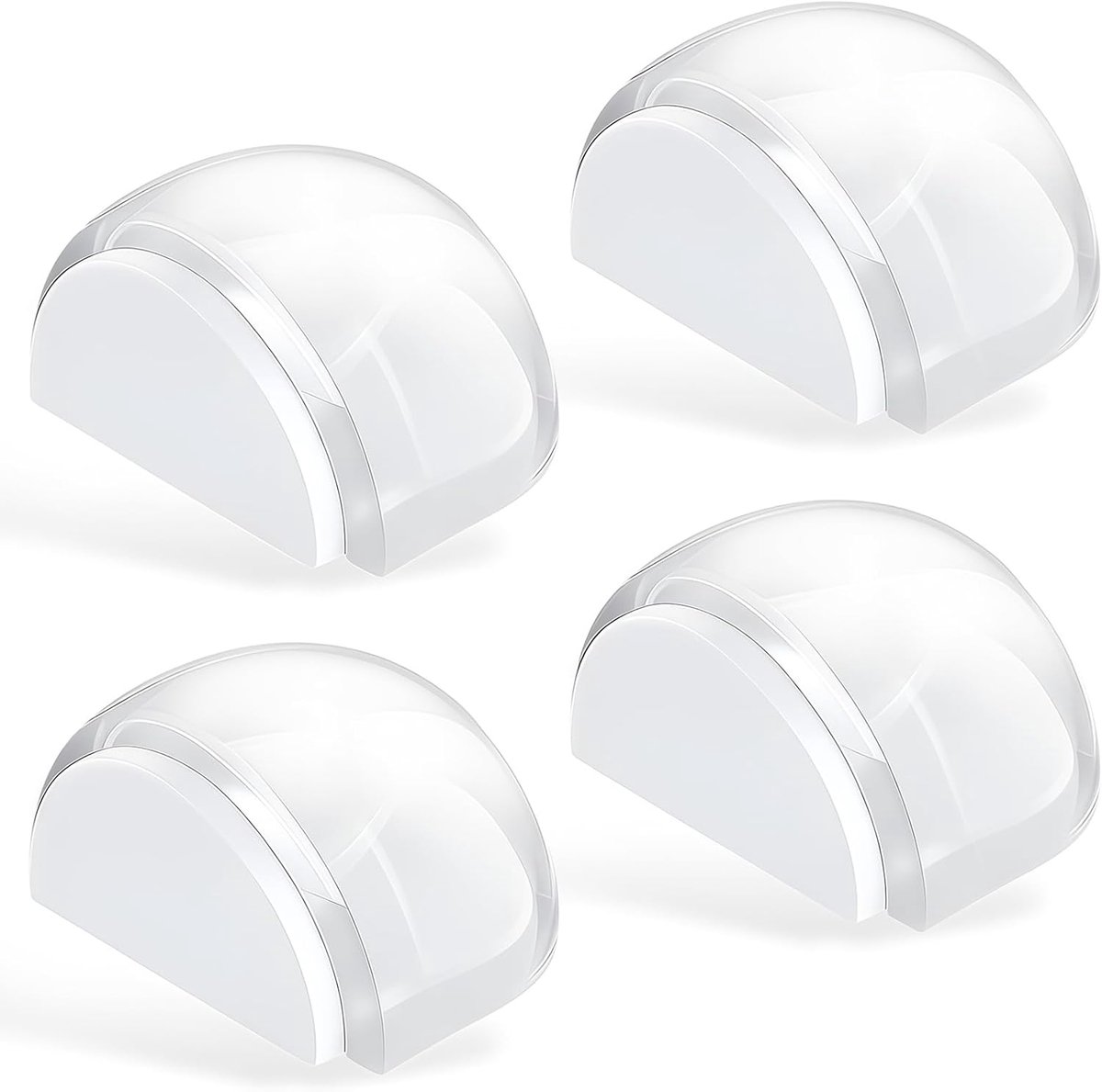 Deurstopper set van 4 - zelfklevend - vloerstopper voor harde vloeren - voorkomt schade aan muren en deuren - ShopVlot