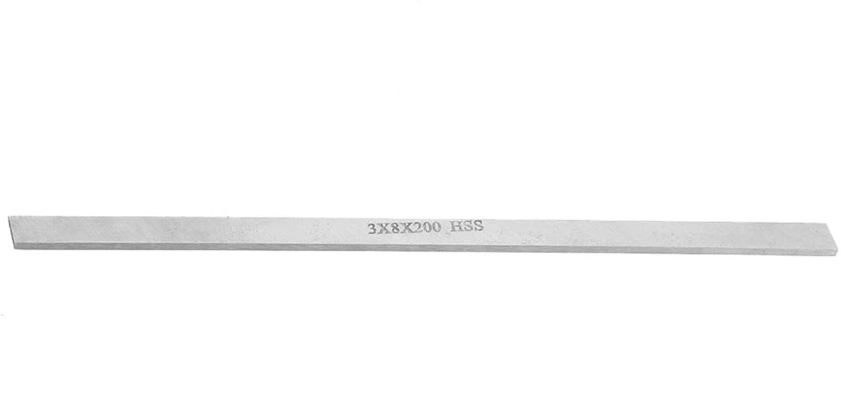 SnelShoppen - Speed Steel Turning Square Wit Stalen Strip Houtsnijgereedschap 20MM (3 * 8 * 200mm) voor Precisie Snijden en Beitelen