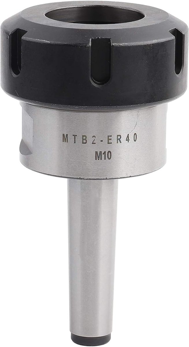 SnelShoppen - M10 Collet Chuck MTB2-ER40 Houder Morse Taper MT2 voor CNC Draaibank, Hoogwaardige 40CR Staal, Precisie, Groots Clamping Bereik, Profess