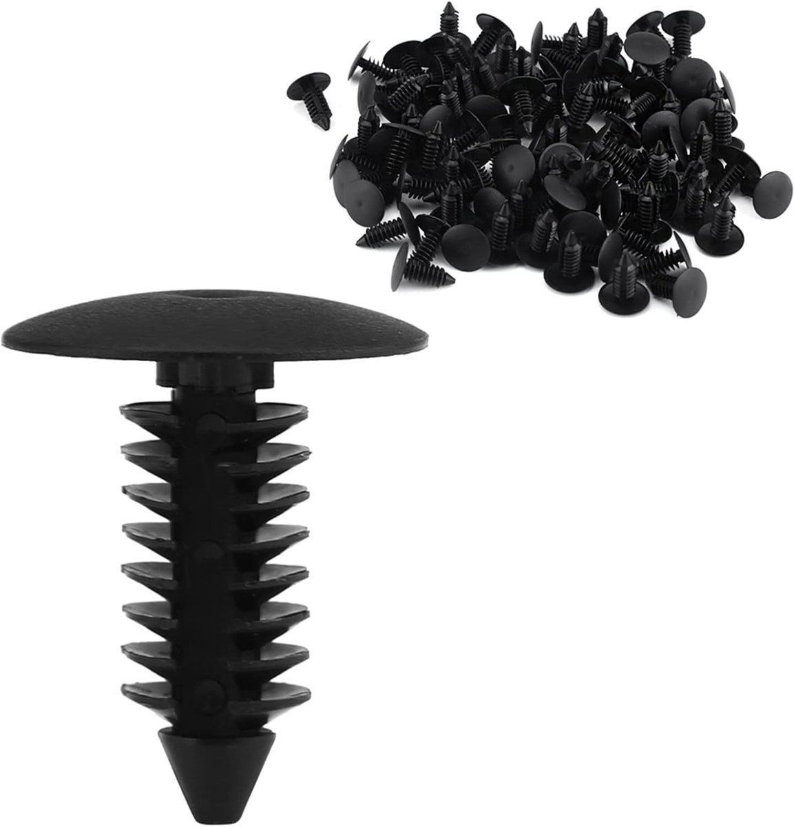 SnelShoppen - Universele Auto Clips - 100 Stuks Kunststof Rivet Clips voor Auto, Bevestigingsclips voor Deurpanelen en Interieurafwerkingen