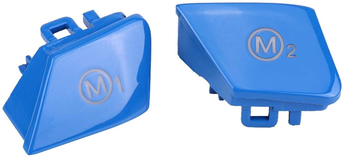 SnelShoppen - Fydun Pulsante M1 M1 Mode Pulsante Volante Cover voor BMW M Series M3 M4 M2 M4 GTS - Blauw, Duurzaam, Antikras, Antivuil, Eenvoudige Ins