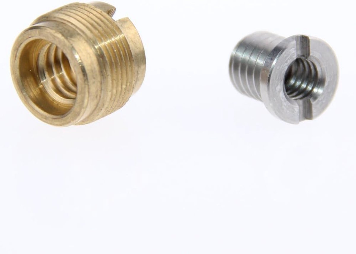SnelShoppen - Microfoon Adapter 1/4 3/8 & 3/8 naar 5/8 Converter - Geschikt voor Camera Statief Bevestigingen - Hoogwaardige Kwaliteit - Ideaal voor G