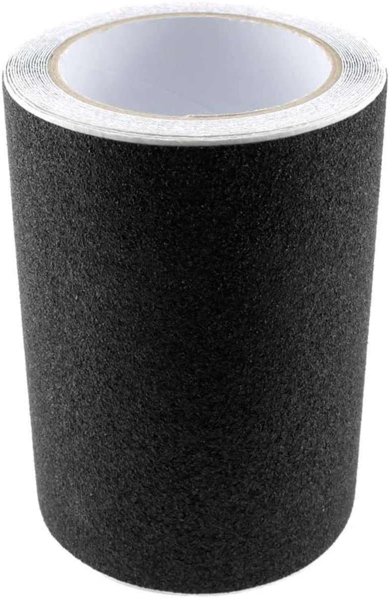 SnelShoppen - Anti-slip Tape Zwart 15CMx5M - Hoge Grip, Plakband, PVC, Voor Binnen en Buiten, Veiligheid, Keuken, Tuin, Kinderen, Antislip