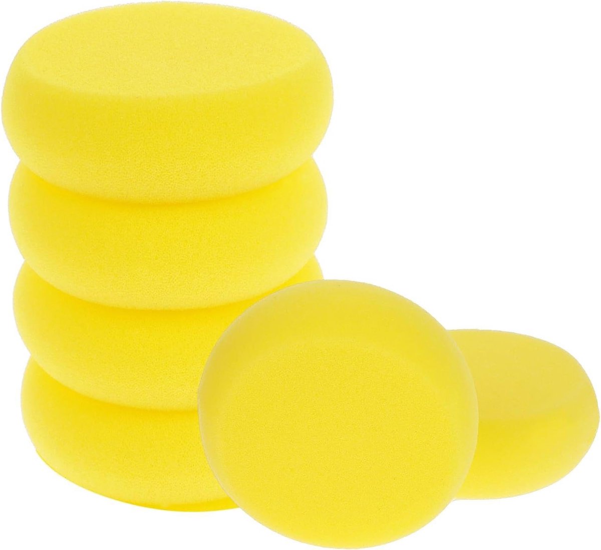 Sponsset 6 Stuks - Rond - Hoogwaardige Absorberende Schuim - Ideaal voor Schilderen en Huishoudelijk Gebruik - SnelShoppen