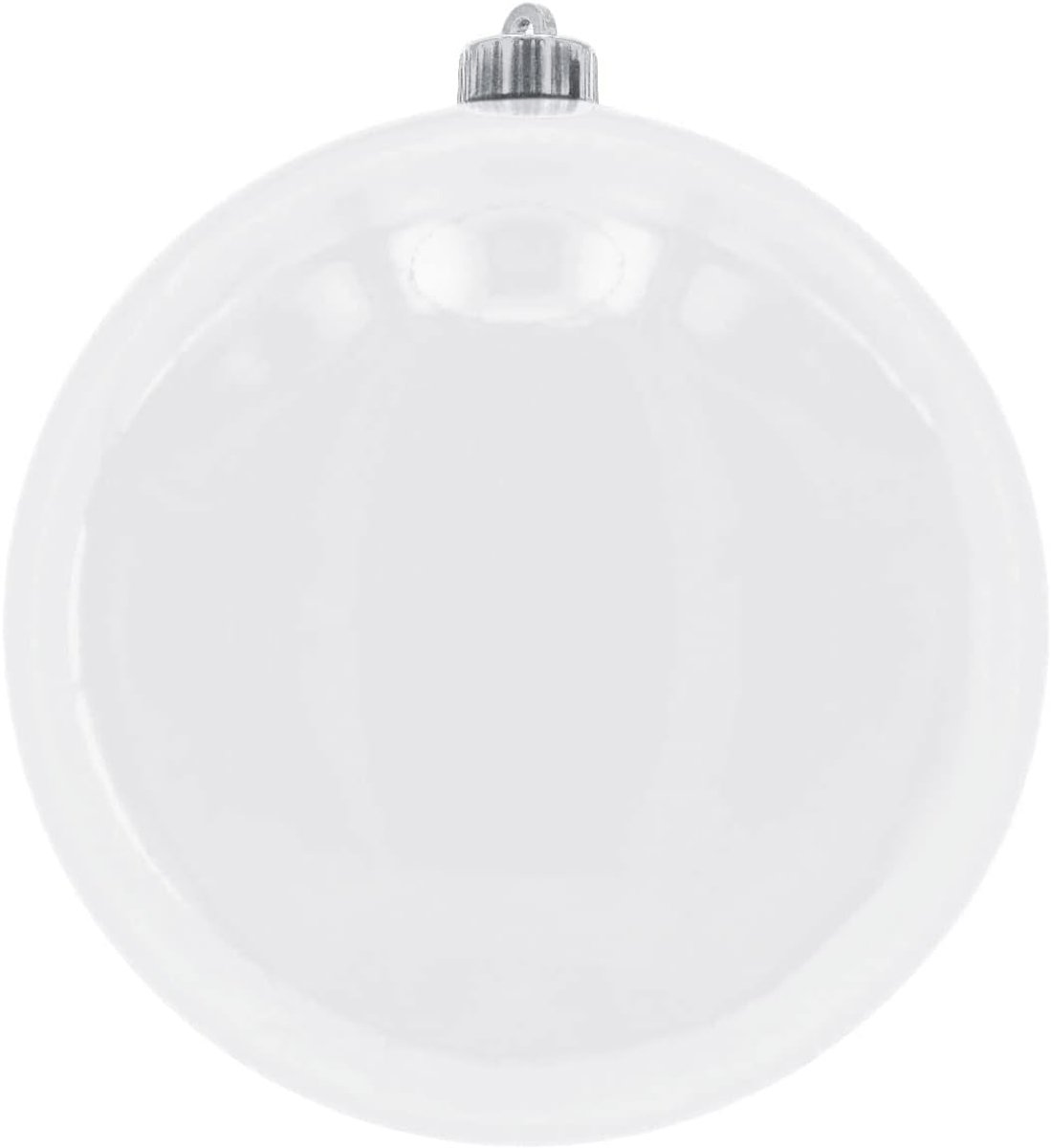 SnelShoppen - XXL Buiten Kerstballen Vorstbestendig en Weerbestendig (Bal Diameter 20 cm, 1 Stuk, Wit) voor Tuin, Balkon en Entree
