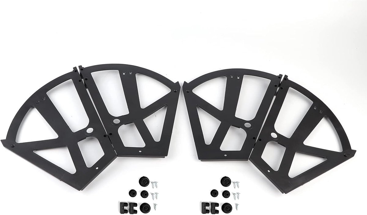 SnelShoppen - Schoenen Lade Kast Scharnieren 4 Stuks/2 Sets, ABS Meubel Scharnier voor Vervanging van RVS Draai Rack (2 Laags)