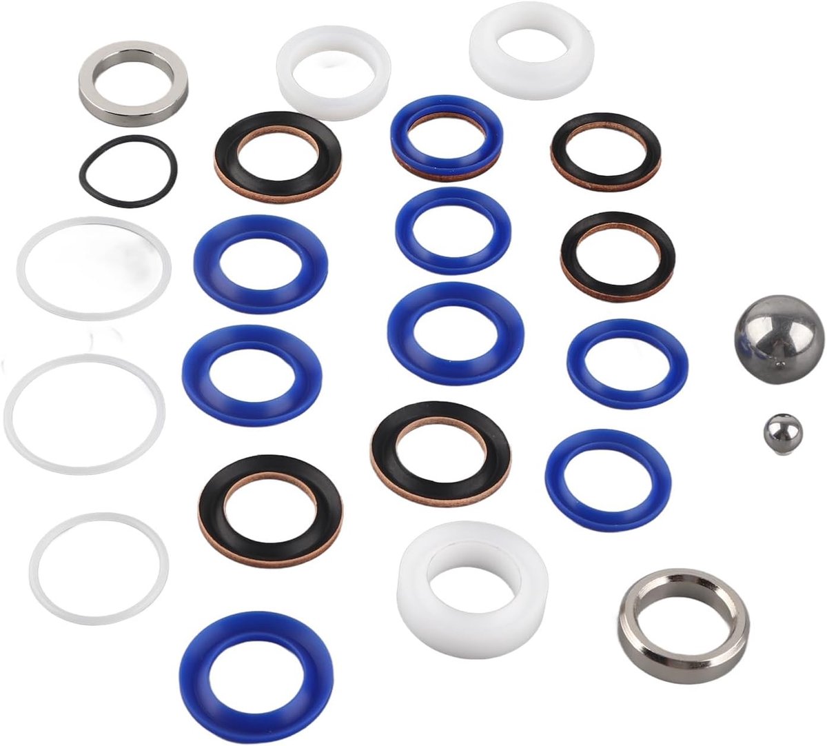 SnelShoppen - Airless Spuitpomp Accessoires Reparatieset voor 390795 1095 3900 5900 7900 - Hoogwaardige RVS en Siliconen Materialen - Compact en Gebru