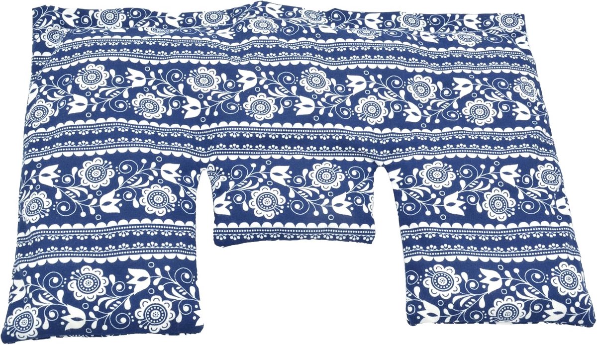 SnelShoppen - Wheat Kussen Nek 40x25 cm – CE Gecertificeerd Warmte Kussen Klasse I – 100% Katoen – Natuurlijk Tarwe Vulling – Ergonomische Vorm – Warm