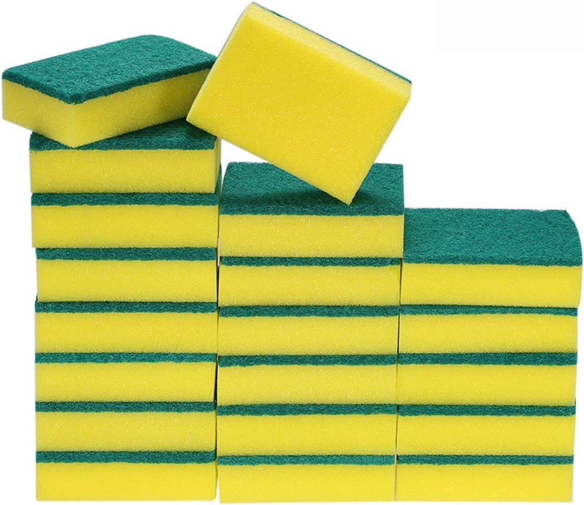 SnelShoppen - Multi-Use Heavy Duty Schoonmaak Sponsen - Extra Dunne Magische Schoonmaak Sponsen - Voor Keuken, Badkamer, Meubilair, Leer, Auto & Staal