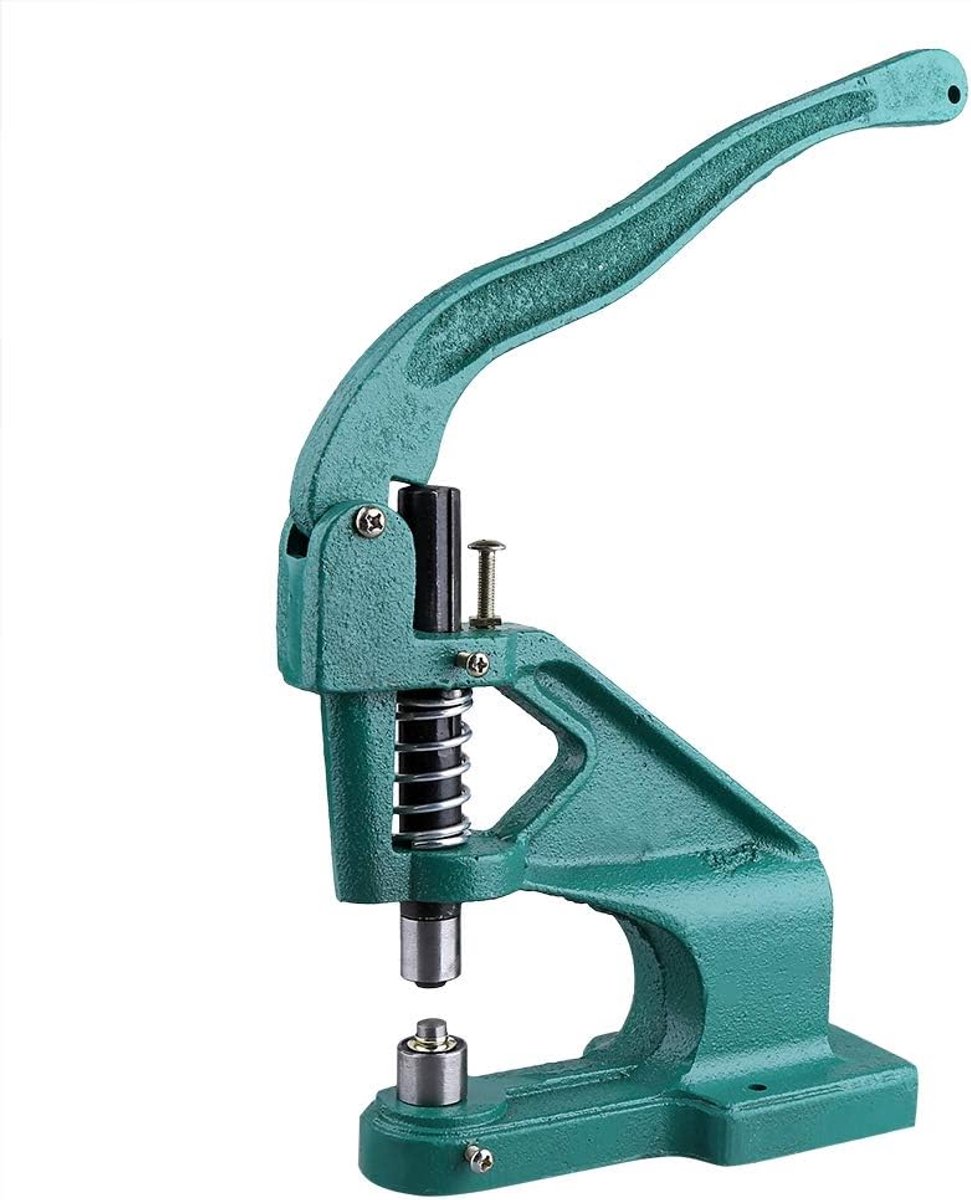 SnelShoppen - Grommet Eyelet Punch Press Machine met 900 Grommets, 3 Verwisselbare Mallen, Professionele Eyelet Pers voor Gaten, Handpers voor Kleding