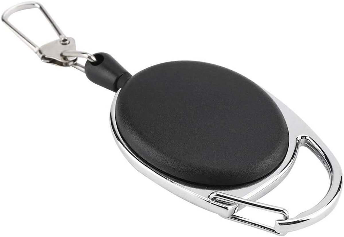 SnelShoppen - Fliegenfischen Zinger Retractor voor Gereedschapshouders - Retractable Keeper - Snelle Terugtrekking - Stevige Karabijnhaak - Kwaliteits