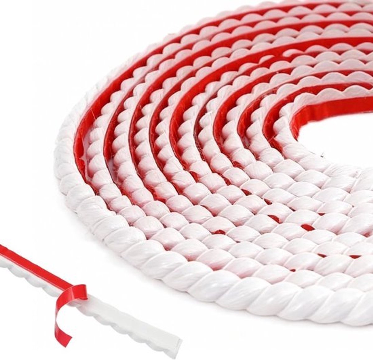 Flexibele Decoratieve Wandstrip - Zelfklevende PVC Wandstrips voor Plafondtegels en Wandafwerking (Wit, 10 mm x 3 m) - Ideaal voor Interieurdecoratie en Renovatie