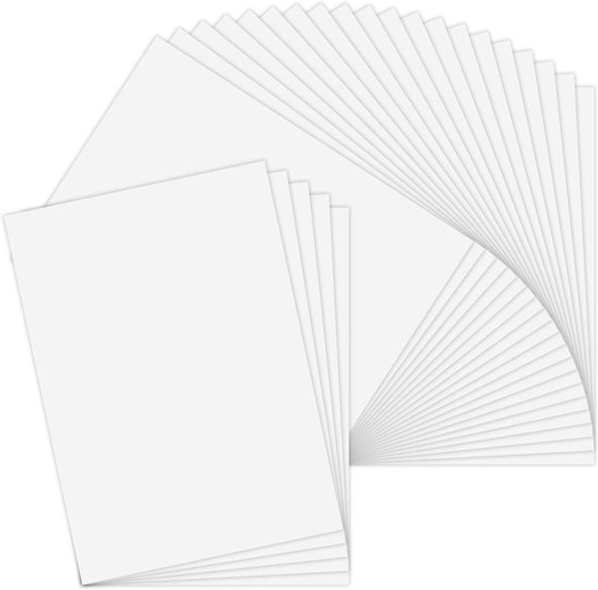 25 Vel Vinyl Printbaar Zelfklevend Papier Waterproof Matte Wit A4 voor Laser- en Inkjetprinters (297 x 210 mm) - Perfect voor Creatieve Projecten, Stickers en Labels