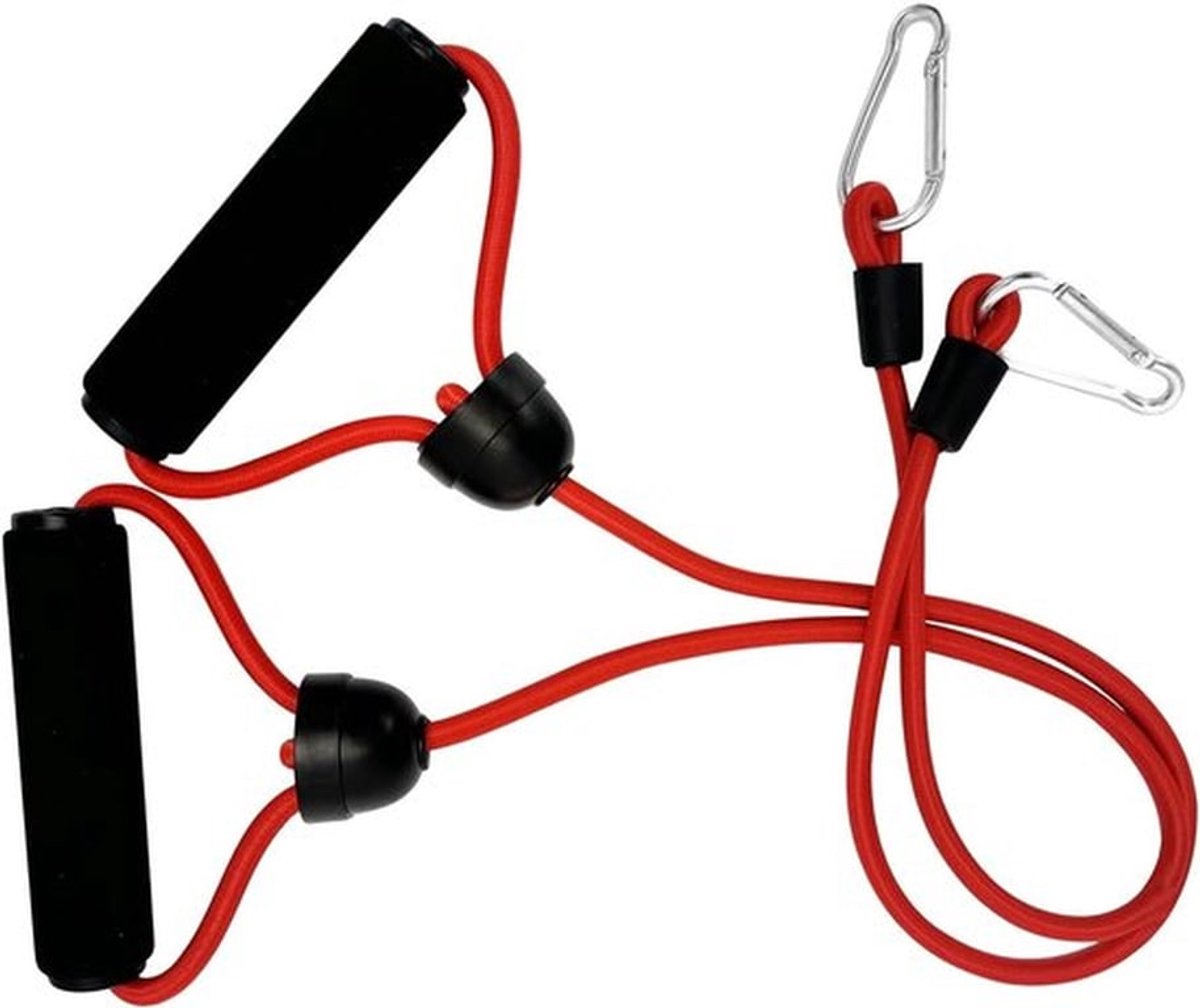 Expander-banden voor Vibratieplaat - 2 stuks weerstandsbanden voor fitness, spieropbouw en full-body training met elastische bungee-touwen