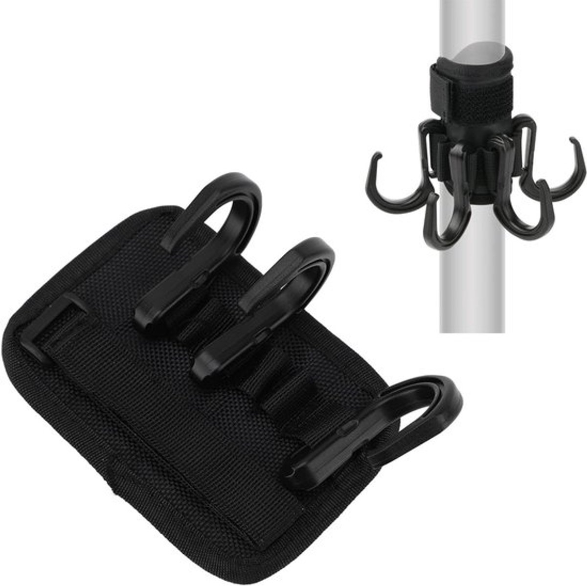 Haken voor strandschermen en parasols, ABS kunststof met 6 verwijderbare haken, ideaal voor handdoeken en camera's, perfect voor stranduitjes en outdoor activiteiten