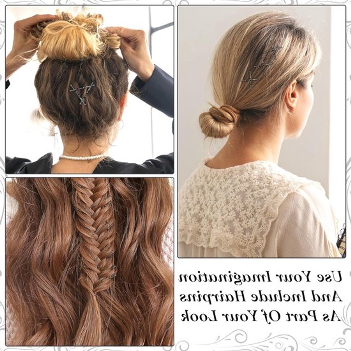 Mini Bobby Pins 50 stuks - 3,2 cm Kleine Golvende Haarspelden van Metaal voor Vrouwen, Meisjes en Kinderen - Perfect voor Knotten, Lang, Steil en Krullend Haar voor Alle Haartypes (Zwart)