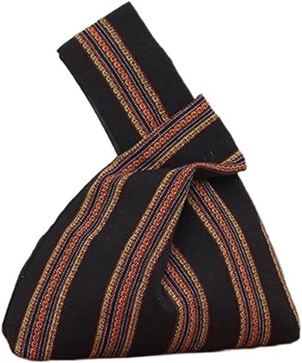 Katoenen Handtas - Schoudertas Portemonnee - Dagelijks Gebruik - Met Binnenvak - 22 cm breed - Blauw