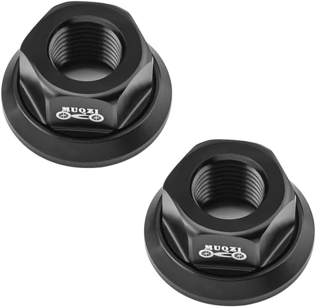 SnelShoppen - 2 stuks Fietsnaaf Flensmoer Aluminium Fiets Wiel Flens Asmoer Voor Voor- en Achterwiel Lichtgewicht Duurzaam Corrosiebestendig