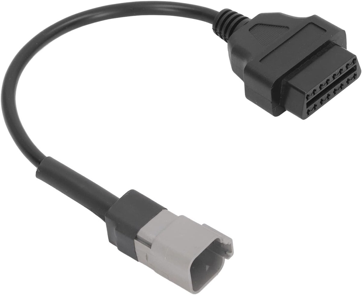 SnelShoppen - 6PIN naar 16PIN Diagnose Kabel Adapter voor CAN-AM MOTO ATV UTV Motorfiets, OBDII Scanner Kabel voor ELM 327 V.1.5 Bluetooth naar Comput