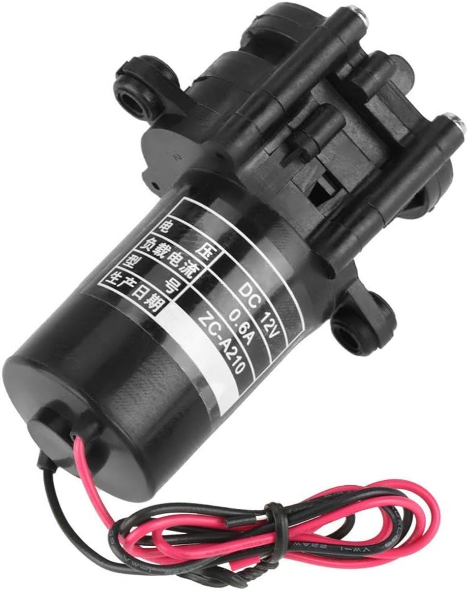 SnelShoppen - Self Priming 12V Waterpomp, Mini Plastic Tandwielpomp Voor Wateroverdracht, Duurzaam, Laag Energieverbruik, Ideaal Voor Tuin, Camping, M