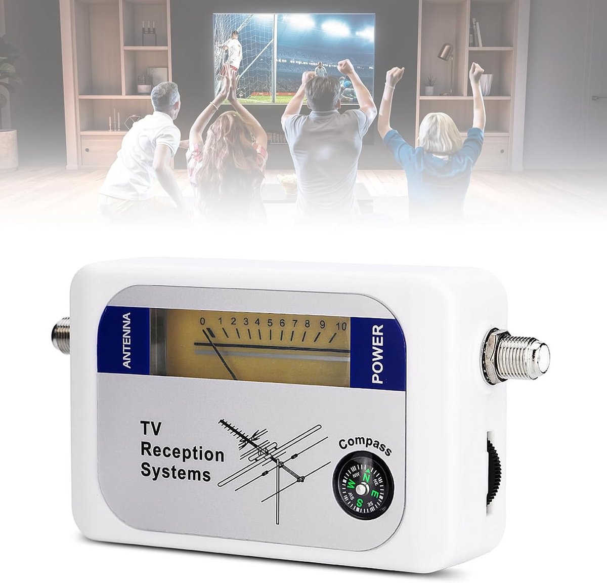 SnelShoppen - Mini Finder Digitale Antenne TV Signaal Sterkte Meter Detector Ontvanger met Achtergrondverlichting voor Satellite Antennes - Hoge Gevoe
