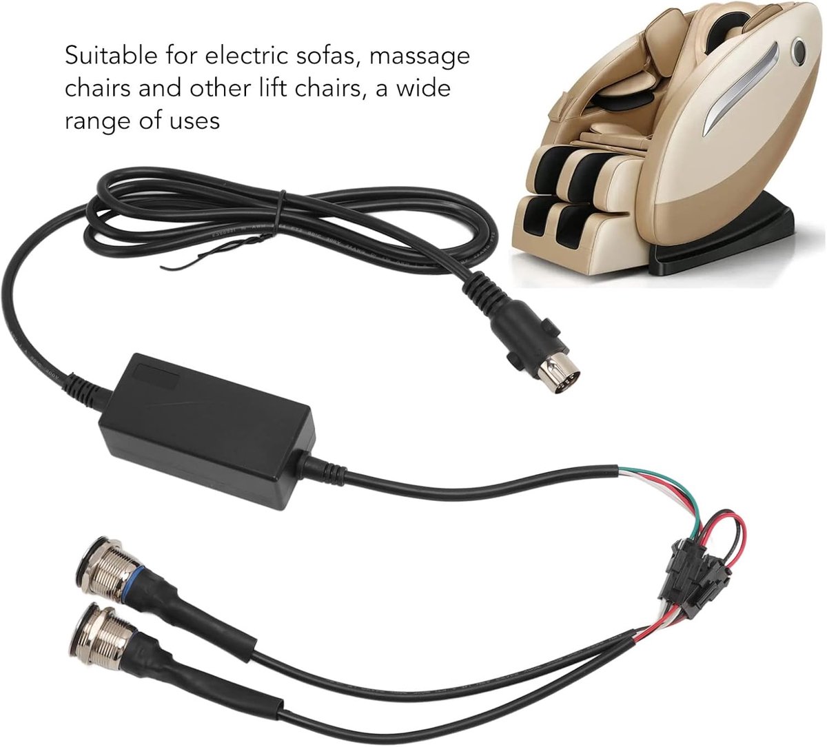 SnelShoppen - Elektrische Sofa Touch Sensor Knop Controller voor Relaxfauteuils, Eenvoudige Installatie voor Elektrische Sofas en Massagestoelen, ABS