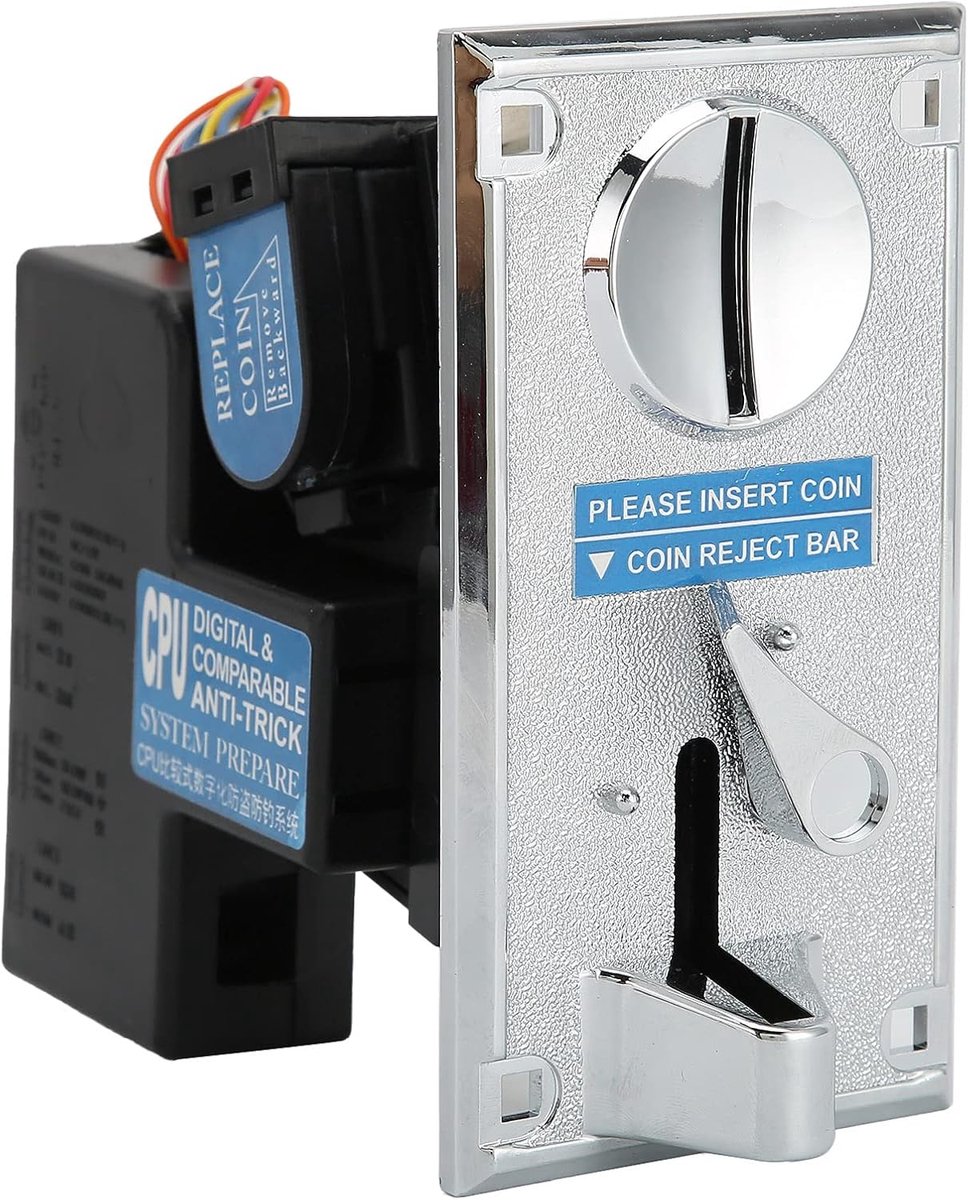 SnelShoppen - Mint Taster Coin Acceptor voor Vending Machines, Spelautomaten en Wasmachines - Vergelijkingsapparaat met Antistoring CPU - Geschikt voo