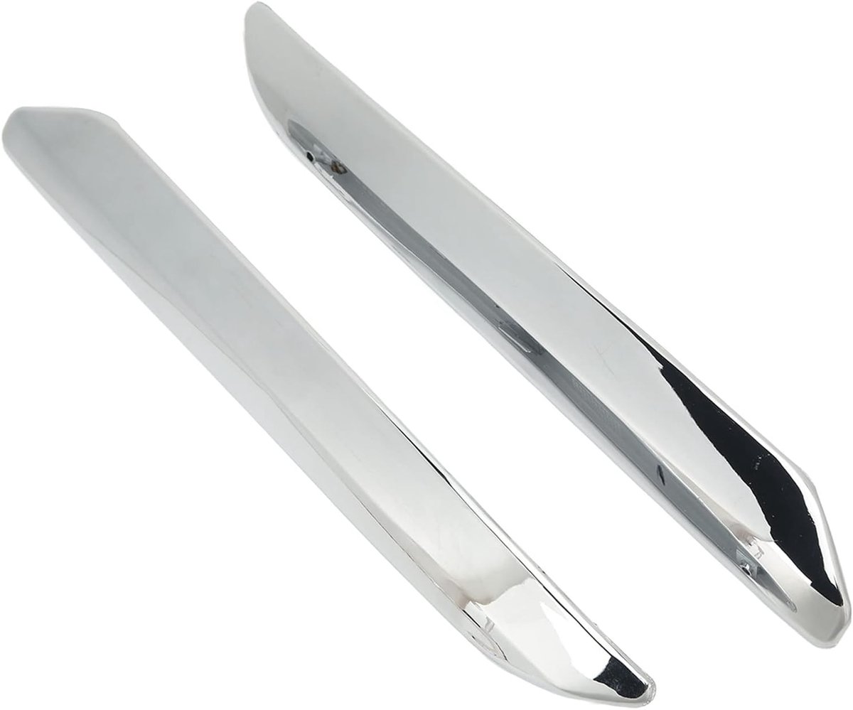 SnelShoppen - Voorbumperstrip 2 Stuks Voorbumperbeschermer Links Rechts Anti Krassen Chroom Zilver Vervanging voor Citroen C5 X7 2007-2015