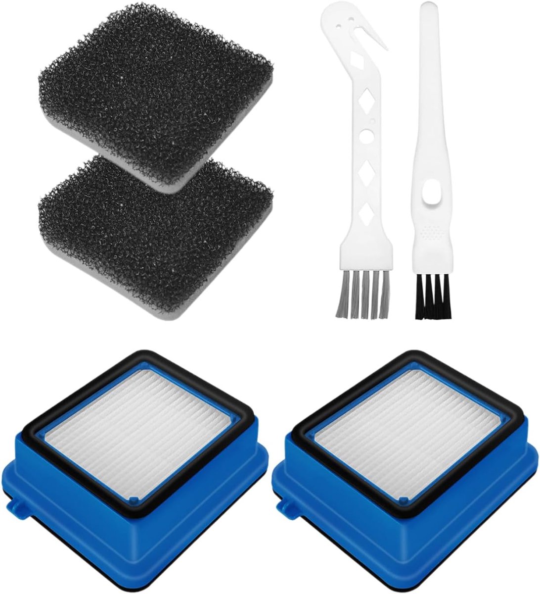 Stofzuigeraccessoires 2 sets - katoenen filter - voegenreinigingsborstel en ganzenkopborstel - optimaal schoonmaken - ShopVlot