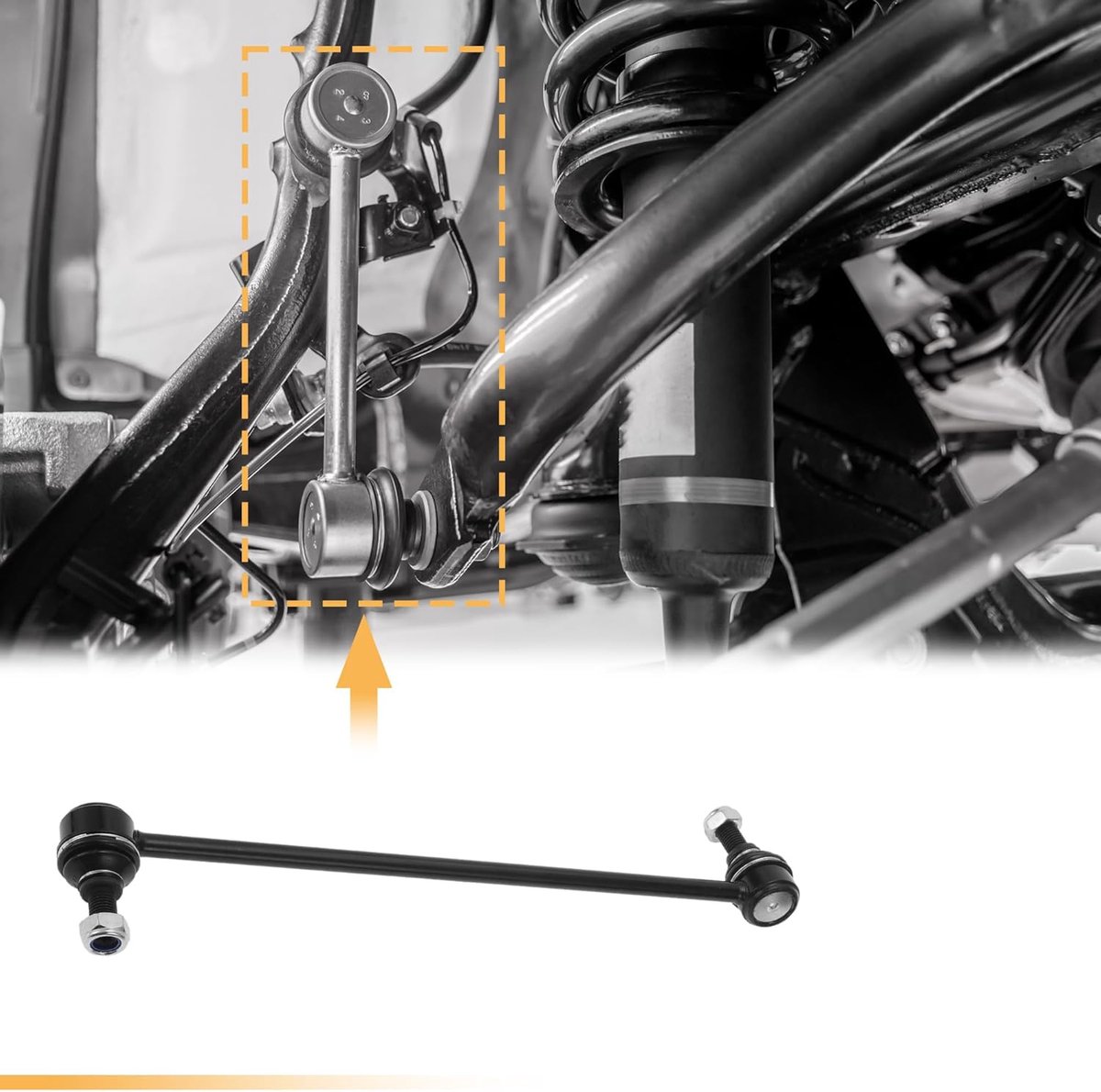 SnelShoppen - 2-delige Link Stabilizer Bar Set voor Acura MDX 2014-2020 - Vooras Anti-Rolbalk - Hoogwaardige Vering Kit - Betrouwbare Stabiliteit en C