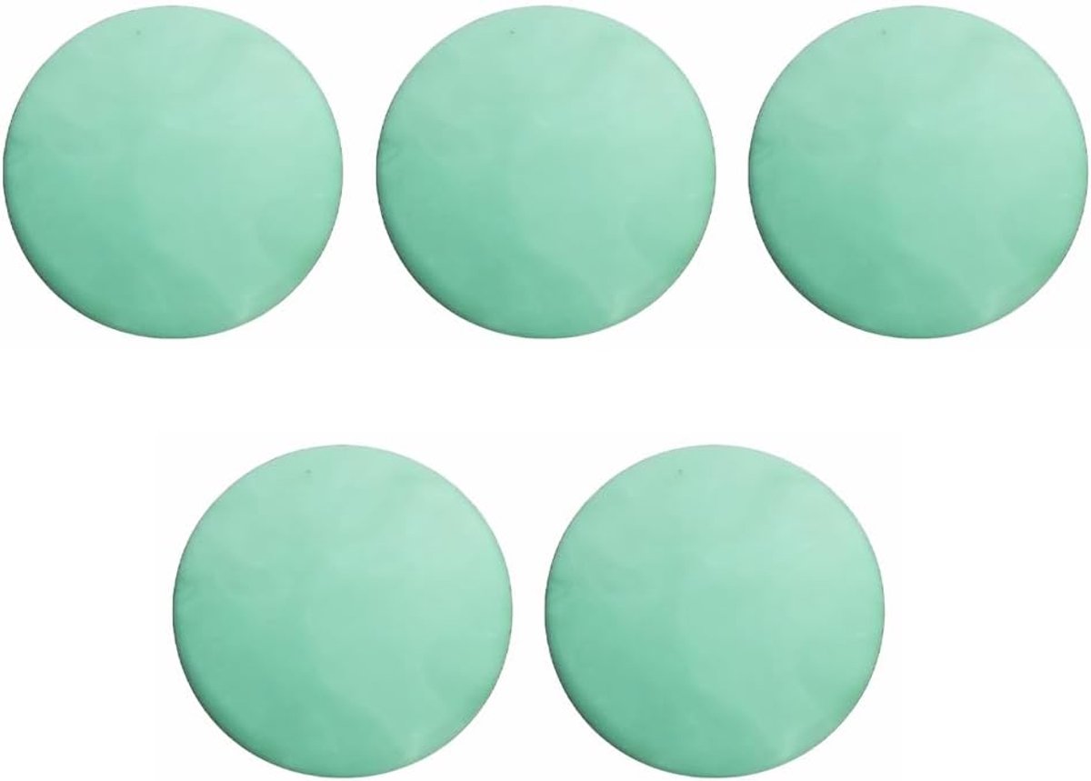 SnelShoppen - Door Stoppers Set Silicone Wand Deurstopper Bumpers Zelfklevend Deurgreep Beschermers voor Thuis en Kantoor - Groen, 5 Stuks
