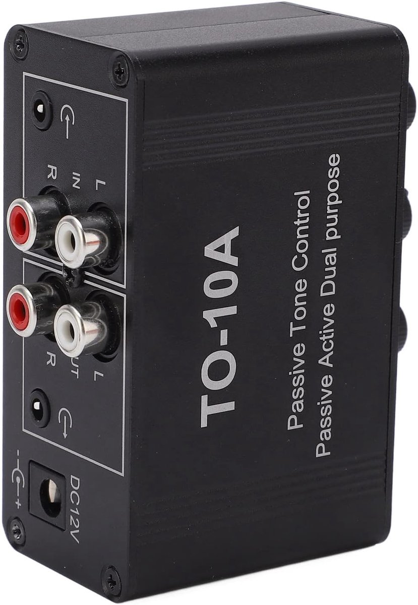 SnelShoppen - Passive EQ tuner met treble en bass volumeregeling NE5532 voor PC, mini audio stereo preamp, ideaal voor thuisgebruik en onderweg