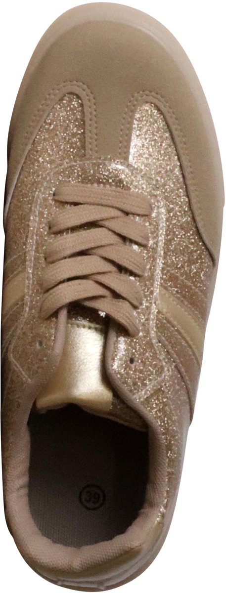 Lage sneakers met veters