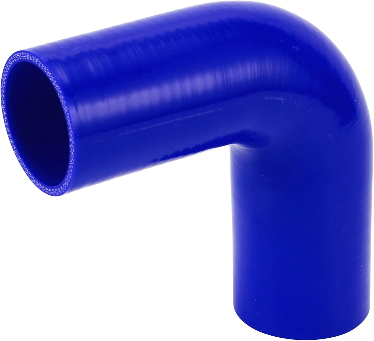 SnelShoppen - Silicone Slang 57-63mm ID, 150mm Lang, 90 Graden, Blauwe Koelslang voor Universeel Gebruik, Geschikt voor Koelvloeistof, Motorolie en Re