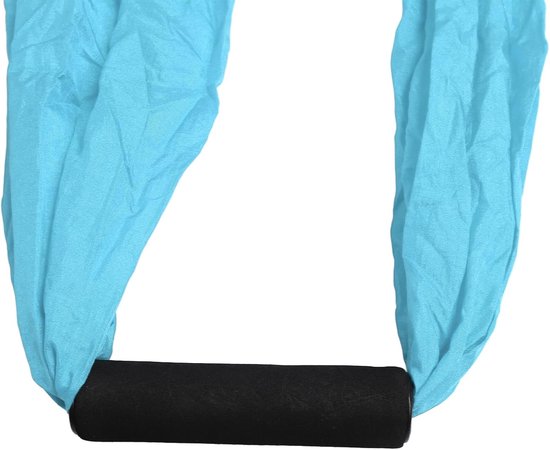 Air Yoga Hammock Swing Set with Storage Bag, Carabiner Hooks, Starter Set for All Levels, Harness (Lake Blue) - ShopVlot — afbeelding 4