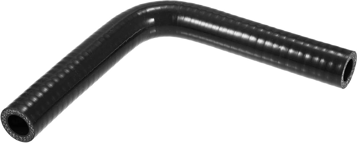 A ABSOPRO Universal 16mm 0.63" ID 90 Degree Car Clutch Silicone Hose Black - ShopVlot