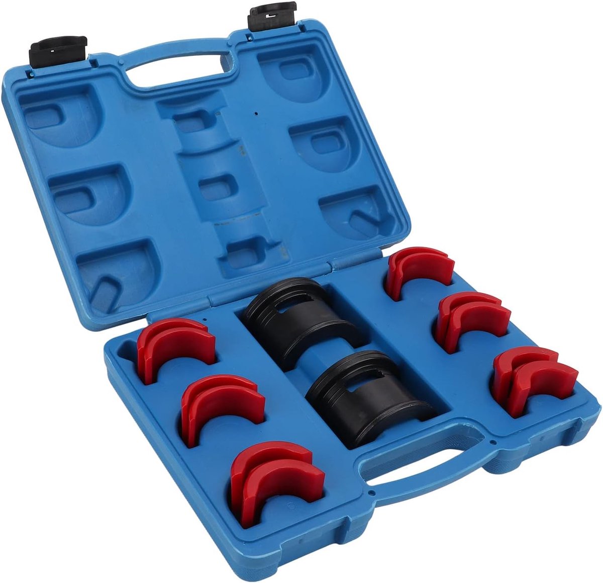 SnelShoppen - Universele Carbon Staal Voorvork Seal Driver Installer Tool Set voor Motorfietsen en Fietsen - Inclusief 6 Adapters voor Eenvoudige Inst