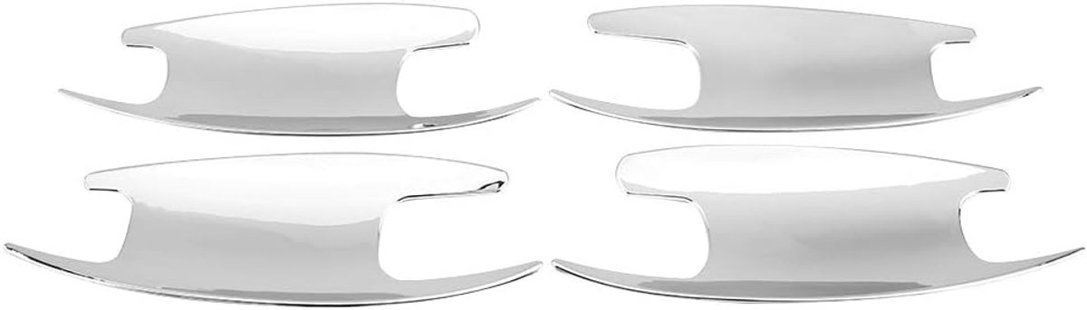 SnelShoppen - 4 Stuks Auto Deurbak Deksel Trim voor C-Klasse W205 GLC-Klasse X253 E-Klasse W213 - Luxe ABS Kunststof met Chroom Afwerking - Zelfkleven
