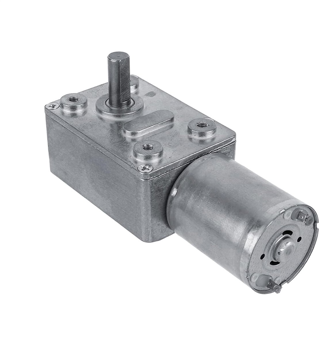SnelShoppen - DC 12V Hoge Koppel Omkeerbare Turbine Tandwielmotor met Snelheidsreductie - Elektrische Motor van Metaal - 5/6/20/40/62 (U/MIN) (6RPM)