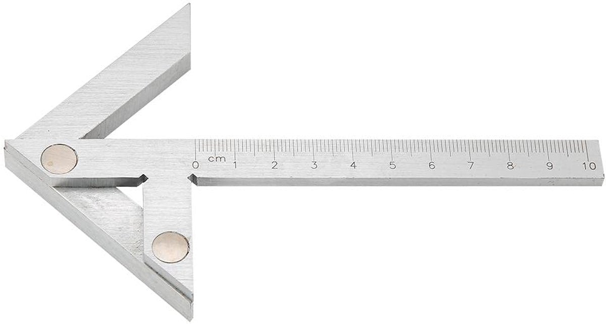 SnelShoppen - Center Finder 100 x 70mm Precisie, Industrieel, Hoogwaardig Carbon Staal, Duurzaam, Roestvrij, Voor Nauwkeurige Metingen, Voor Houtbewer