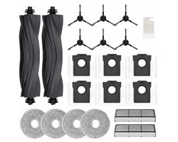 Accessoireset geschikt voor Dreame L10s Ultra Gen 2 / L10s Pro Ultra Heat / X30 Ultra / Mova E30 Ultra, met hoofdborstels, stofzakken, dweildoeken, zijborstels en filters
