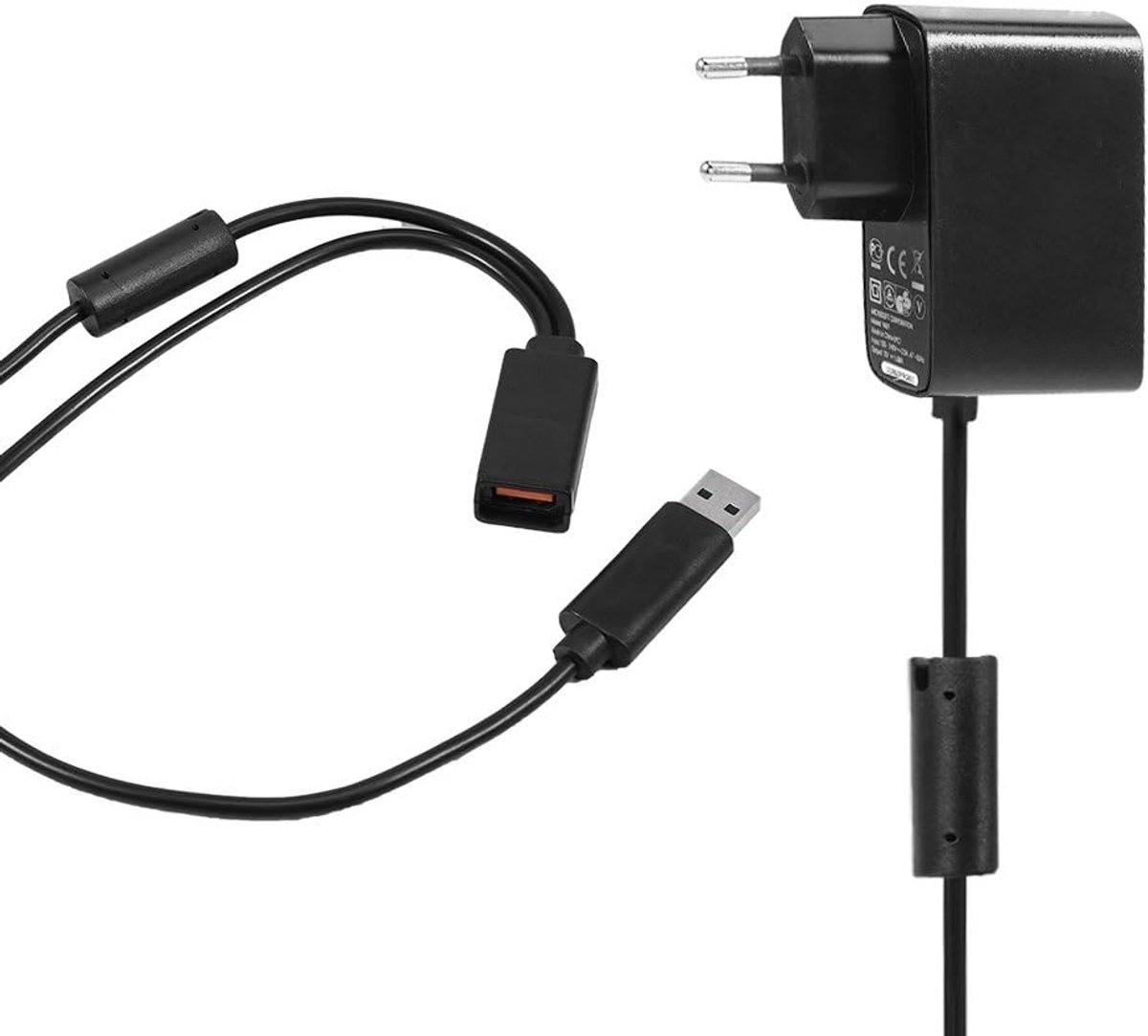 USB Oplaadkabel Adapter voor 360 Kinect Sensor - Zwart - Veilig en betrouwbaar - Ideaal als vervanger - ShopVlot