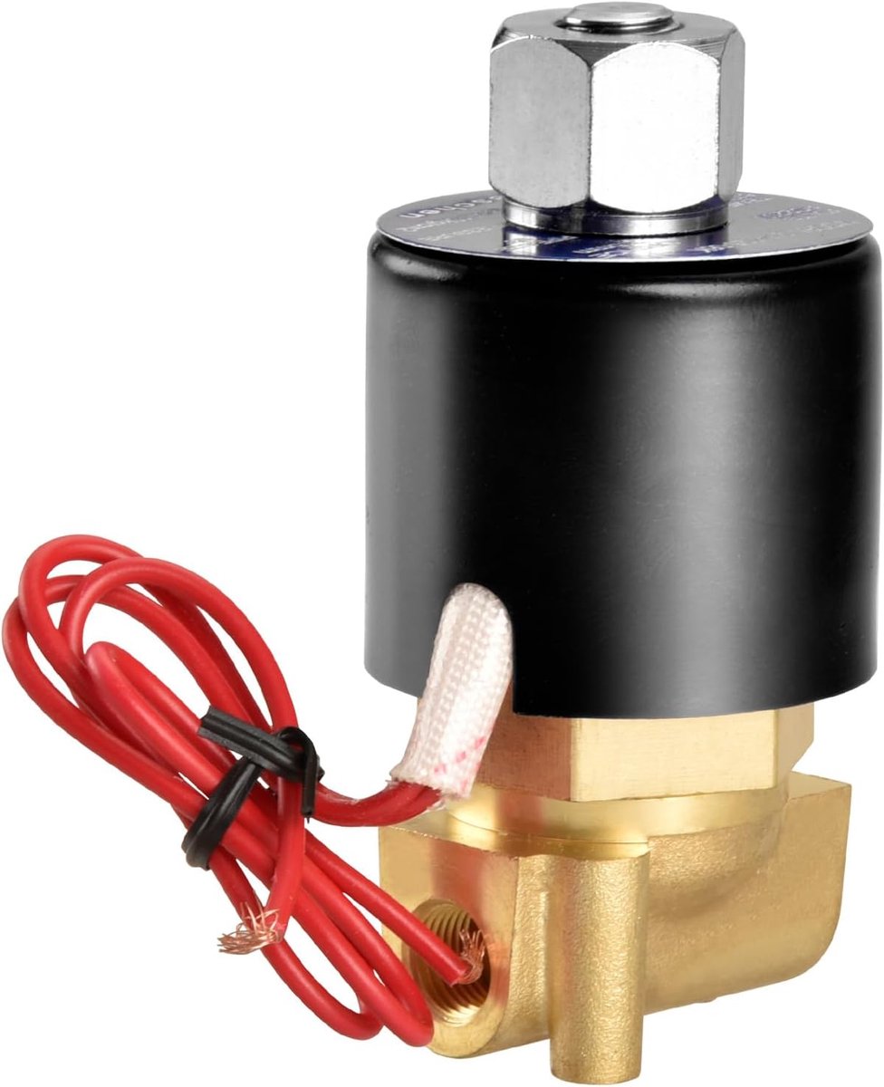 SnelShoppen - Elektrische Solenoidklep 2W-025-06K, PT1/8", AC220V, Normaal Open, 2/2 Weg, Waterafsluiter voor Tuin, Keuken en Industrie