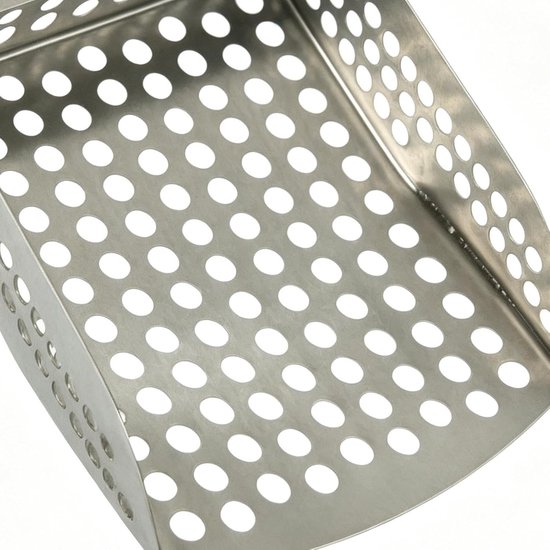 Metaaldetector Schep Lange Steel - Strandzeef Schatzoeken - Metaal Vinden - Roestvrij Staal - 29 cm - Zilver — afbeelding 4
